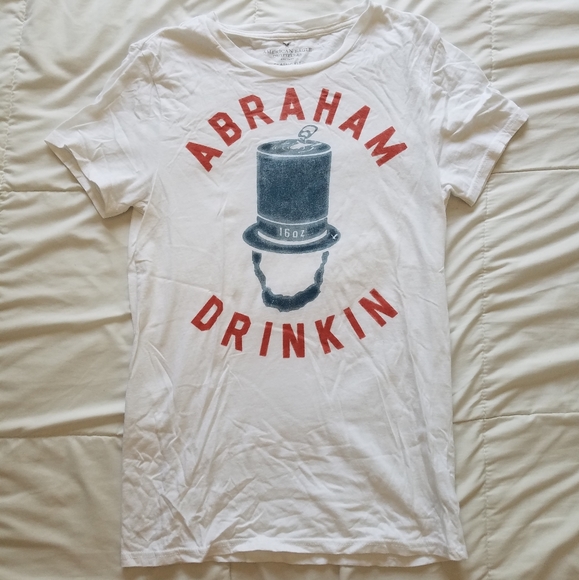 American Eagle Outfitters Other - American Eagle Patriotic USA Drinking Graphic Tee